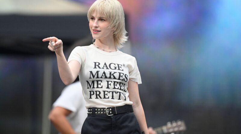 Paramore's Hayley Williams performs on stage in 2024